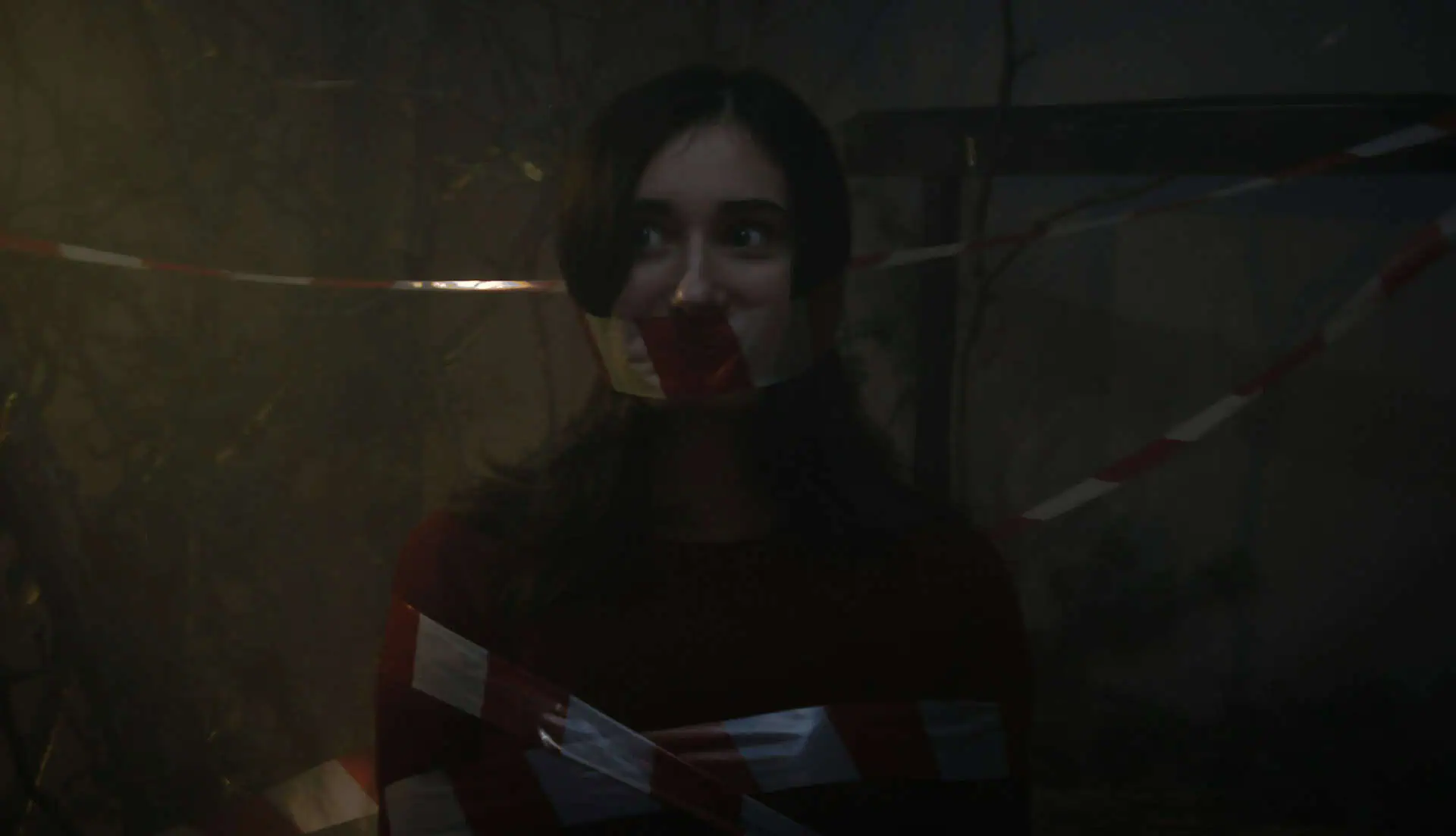 Imagen de una persona amordazada.